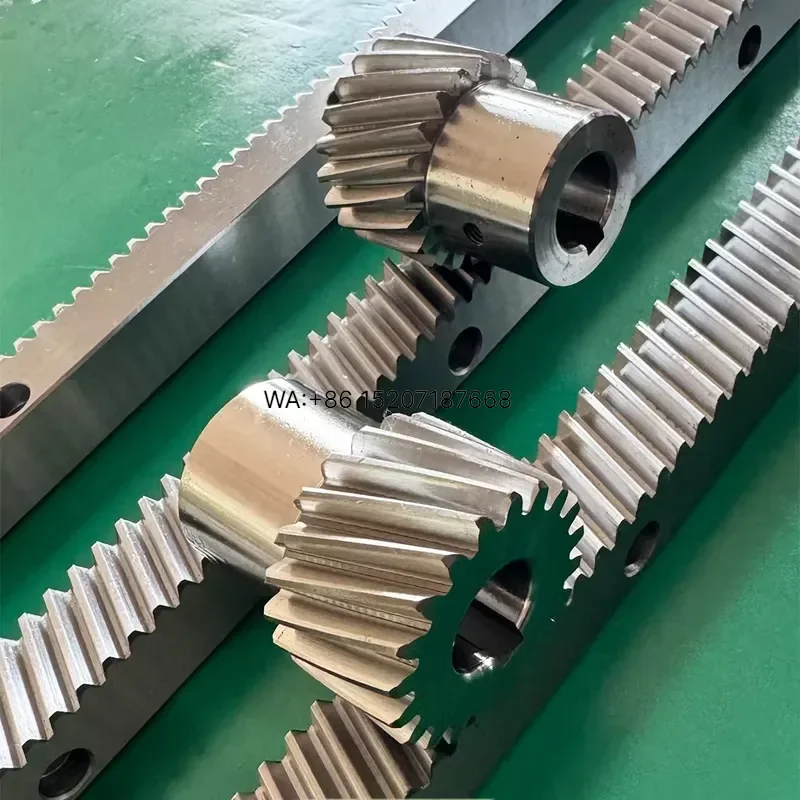 Wmwmnu for M1 M1.5 M2 M3 M4 M5 M6 M8 M10 Steel Module Gear Rack Straight Spur Rack Pinion Set CNC Automation Linear