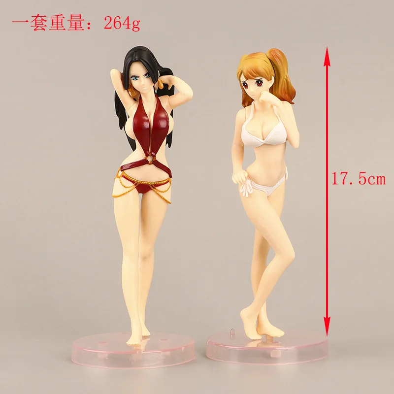 Anime ONE PIECE Boa·Hancock Charlotte Pudding Nami Standing Posture Figurine PVC Action Figure Collectible Model Toy Opp Bag