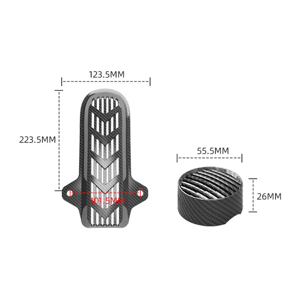 Couvercle Kiev illage de clignotant avant et arrière de moto, bouclier de feu arrière, compatible pour Qjmotor Srv 300s / Srv 350, pièces modifiées