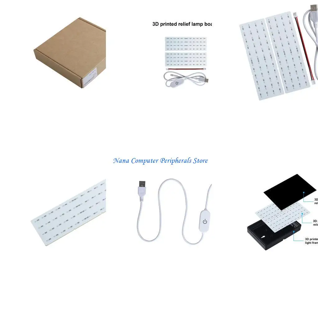 Panel LED impreso F68C Tablero luz fondo LED ajustable perfectamente para buscadores regalos únicos