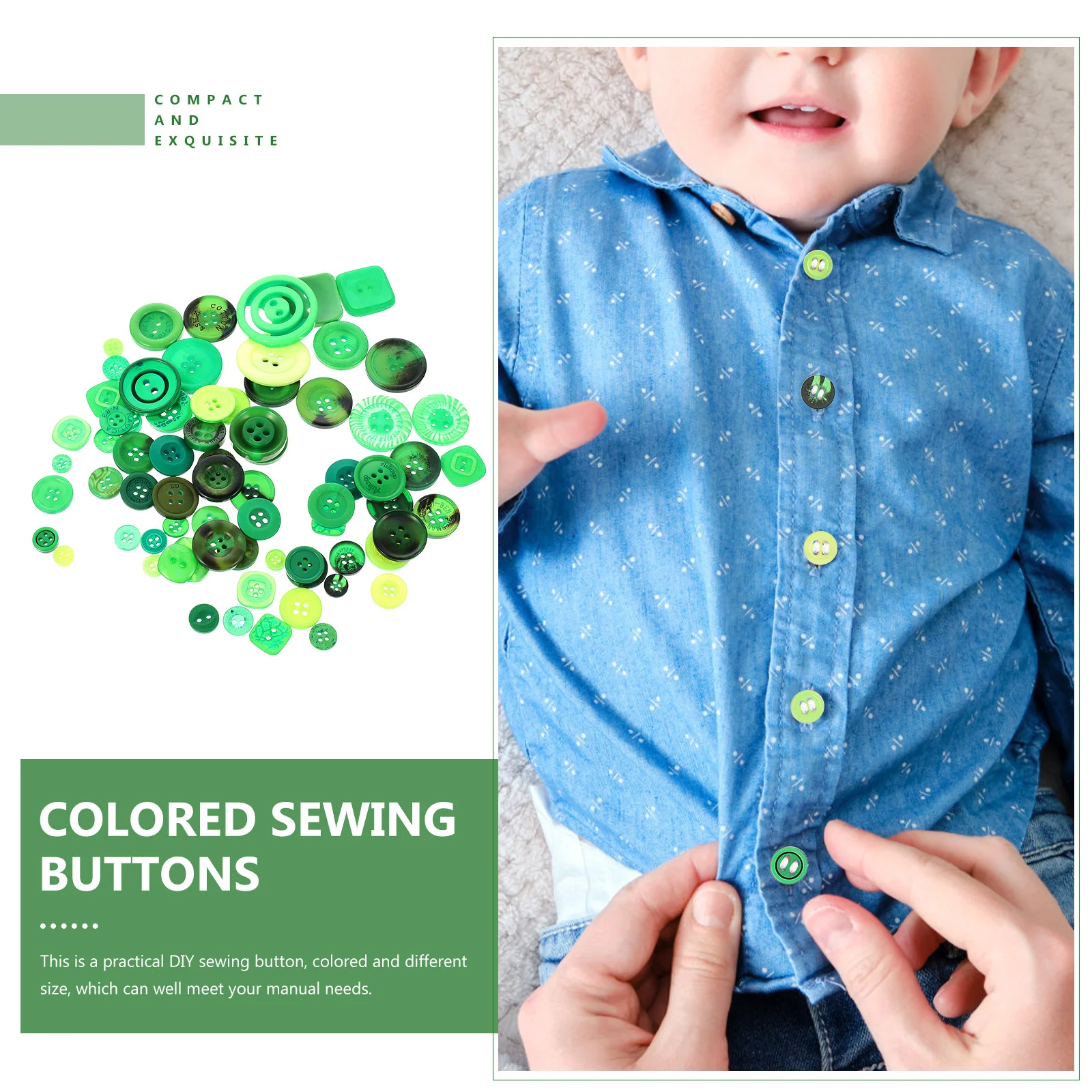 

1Set Multi-Functional Resin Buttons Vibrant Colors for Hand Crafting Sewing DIY Clothing Decorative Accessories