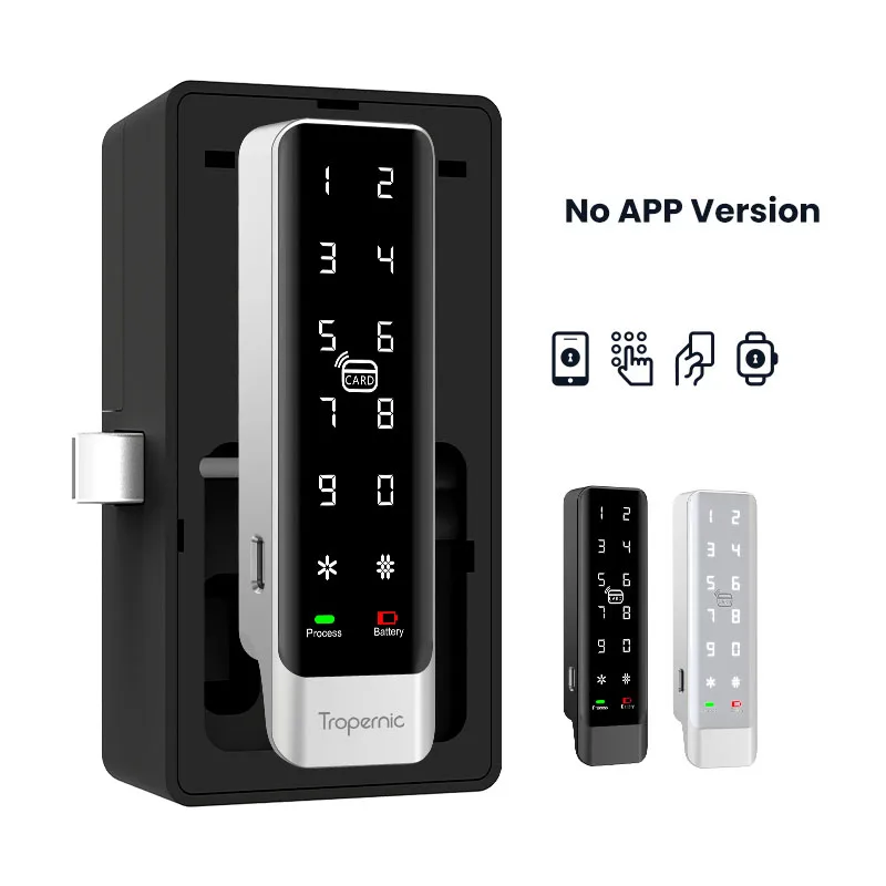 

Smart Fingerprint Drawer Lock no APP Electric Keyless Invisible Sensor Lock 13.56Mhz IC Card Unlock No Hole Cabinet Furniture