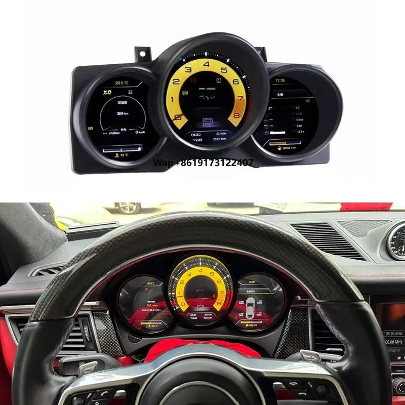 

For Macan 2014-2023 Car Modification LCD Instrument Panel 718 Center Console Performance Display Accessories Car Upgrade