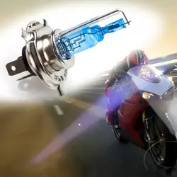 H4 Halogen Xenon Hid Headlight Headlamp 3 Contactors Super White Bulbs Super Bright Easy To Install Long Lifetime 12V 35W