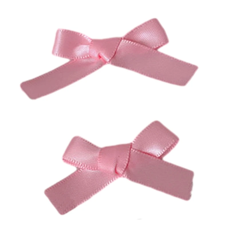 Small Ribbon Bows Mini Hair Bows Clips French Hair Barrettes Vintage Heawear