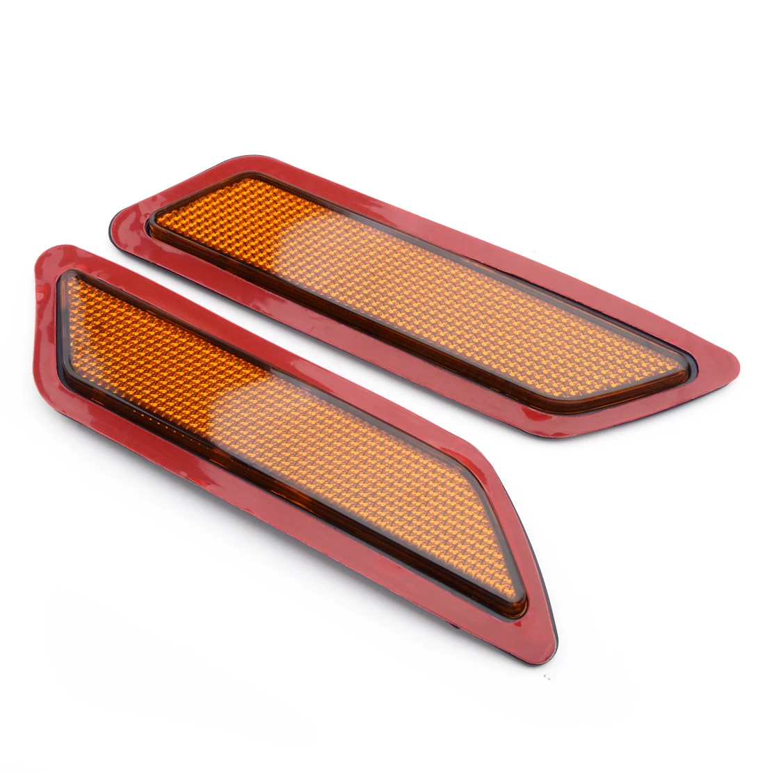 Pair Front Side Bumper Marker Reflector Light Lamp Fit for BMW 3-Series F30 2013- 2015 Yellow Lens OEM：63147274521 63147274522