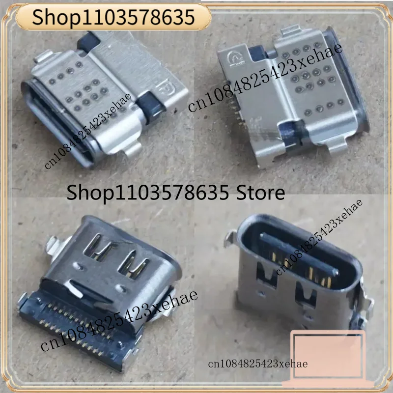 Jack for Dell Lenovo Dual Row 24Pin TYPE‑C Charging Port Connector Replacement