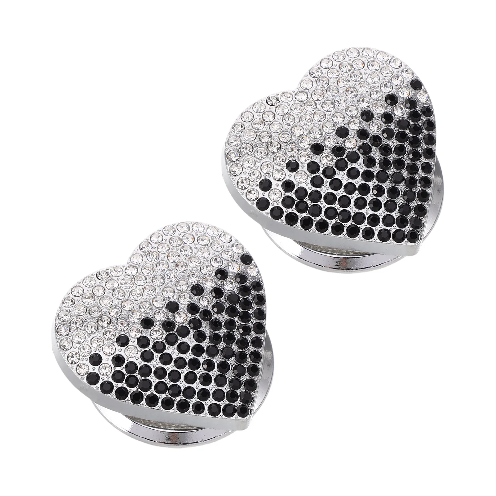 

2 Pcs Zinc Alloy Car Push Start Cover Rhinestone Stop Button Protector One Button Ignition Cover Scratch Resistant