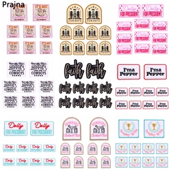 10PCS Cartoon Western Cowboy/Letter Slogan Embroidered Patches For Clothes Hats Backpack Sew DIY Iron On Patches For Clothing