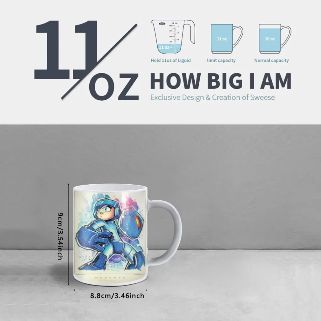 Rockman Megaman Game Free shipping Magic Color Changing Ceramic Coffee Mug Cup Friends Gift