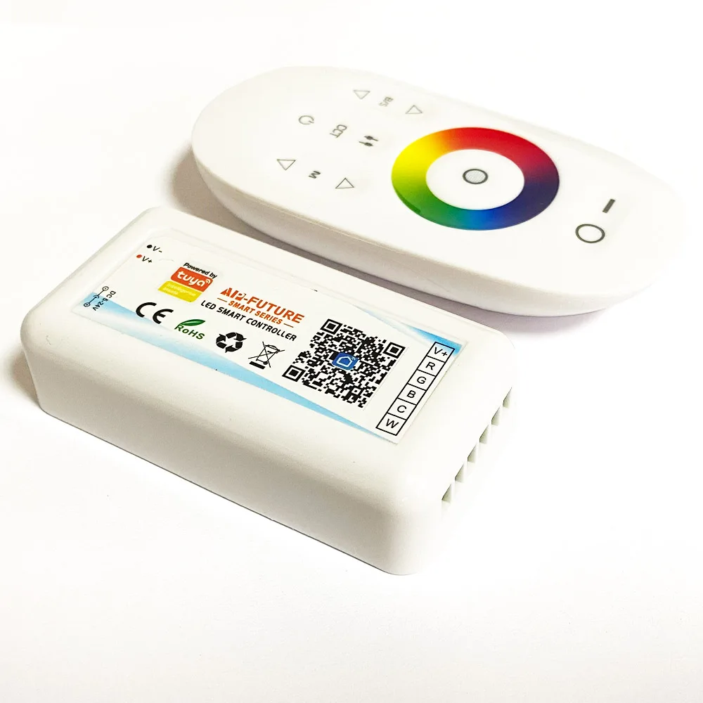 Imagem -05 - Controlador Led sem Fio Tuya Wifi Dc524v Suporta Ios App Android Alexa Controle de Voz do Google Rgbwc 2.4g 433rf