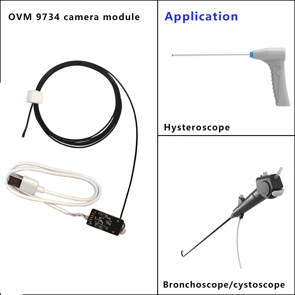 Factory Direct 1280x720 Pixels OV9734 Industrial Medical Endoscope Camera Module Mini Endoscopy Camera Equipment