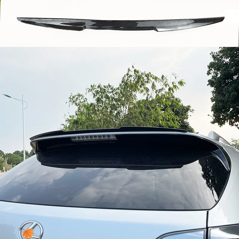 For LEXUS RX350 RX270 RX300 2009-2015-2020 Year Roof Spoiler Hatchback Carbon Look Black Rear Wing Body Kit Accessories Styling