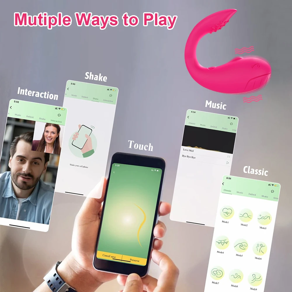 APP التحكم يمكن ارتداؤها هزاز للمهبل للنساء تهتز الحب البيض سراويل هزاز الإناث الاستمناء لعبة الجنس لعبة الأزواج