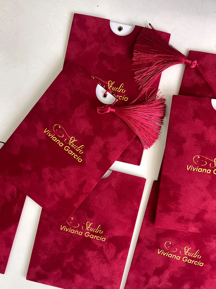 Carte d'invitation de mariage en velours sur mesure, carte d'invitation pour mariage, anniversaire, remise de diplôme, avec enveloppe