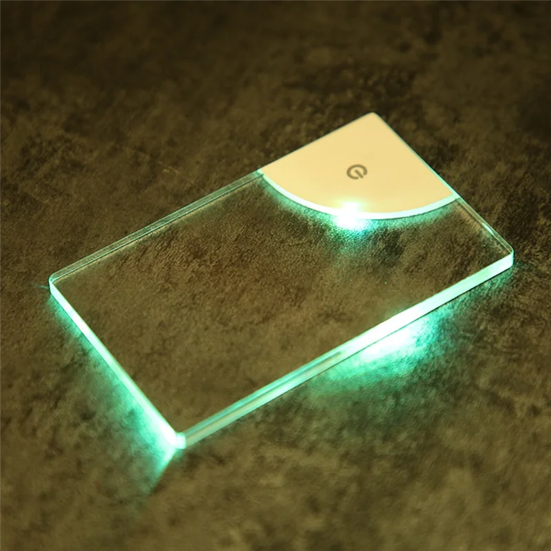 Новый светодиодный пустой акриловый светящийся светильник для визитных карточек, прозрачная доска с именем, подарок «сделай сам» для мужа, парня, подарок для даты