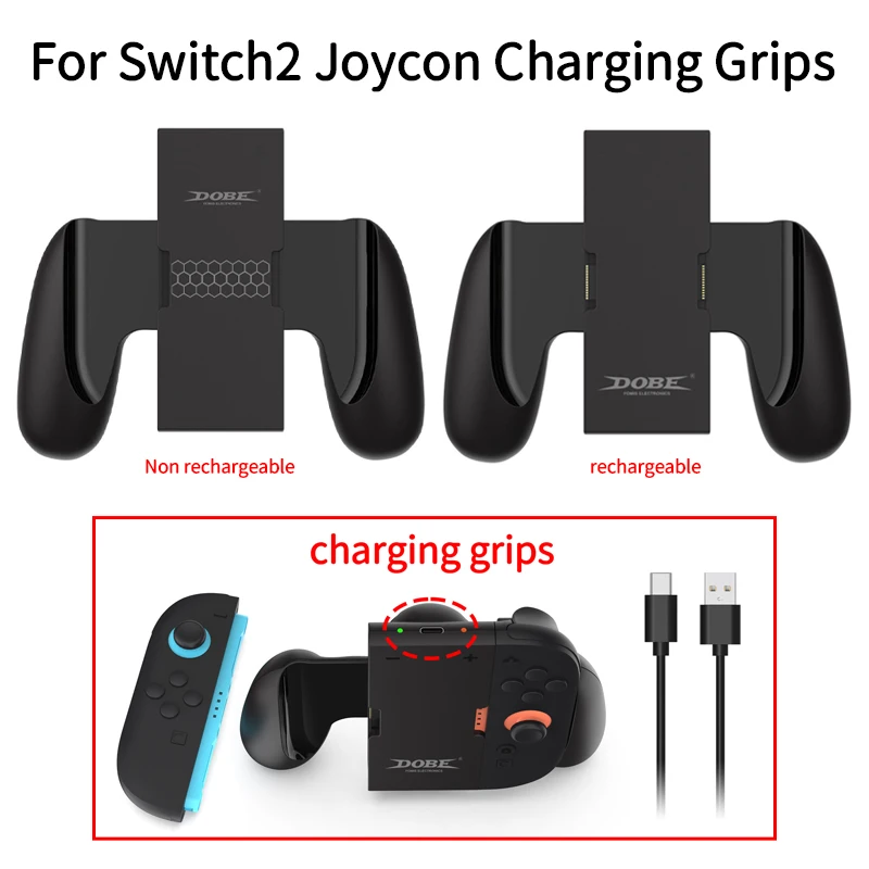 

For Nintendo Switch2 joycon controller grips rechargeable Charging Grip for Switch 2 Joy-Con Charger Dock NS2 joycon grips