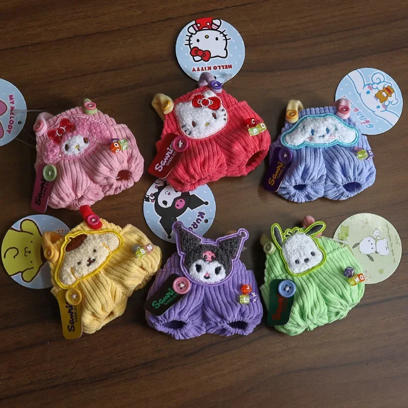 Labubu ตุ๊กตาเสื้อผ้าน่ารัก Overalls Sanrio Kuromi Cinnamoroll เสื้อผ้าผ้าฝ้ายเสื้อผ้าตุ๊กตาเหมาะสําหรับ 17 ซม.ตุ๊กตาเด็กของขวัญ