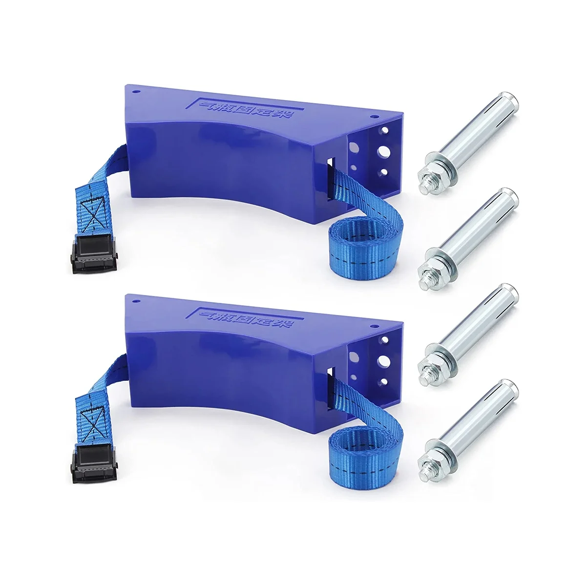 

ABNC-2PCS Propane Tank Holder Cylinder Wall Mounted Bracket Gas Cylinder Bracket Durable ABS Gas Cylinder with Screws Blue