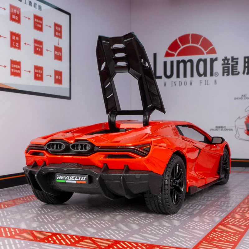 

1:24 simulation Lamborghini Levinton alloy car model ornament doors and the front hood and trunk door can also be opened