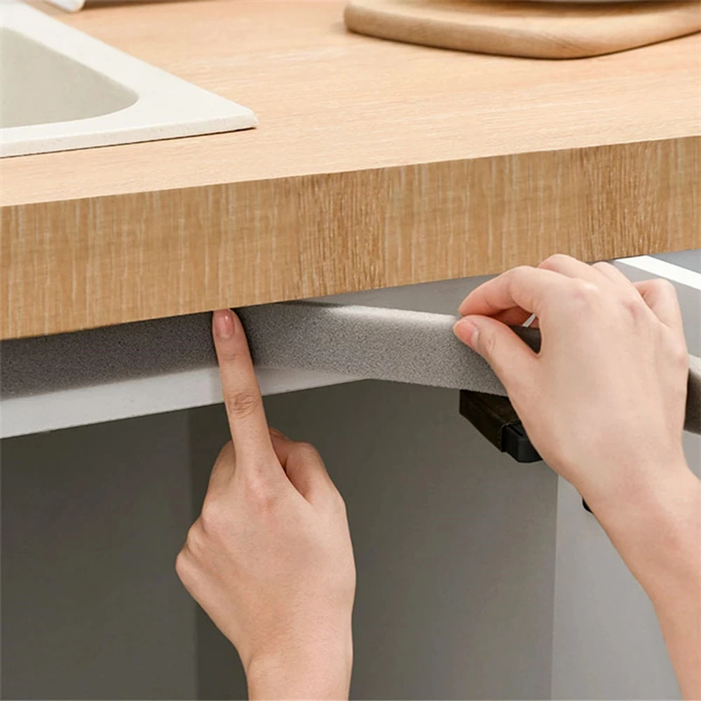 Self-Adhesive Sealing Strip Sponge Foam Insulation Tape Weather Stripping Dustproof Door Seam Strip Window Sound-Proof Sticker
