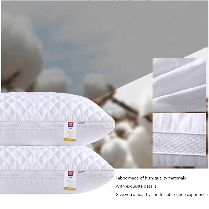 Hotel Pillow for Sleeping Soft Fluffy Filling Down Low Medium High Bed Pillow Matte Thickened Machine Washable Pillow Inner 1pc