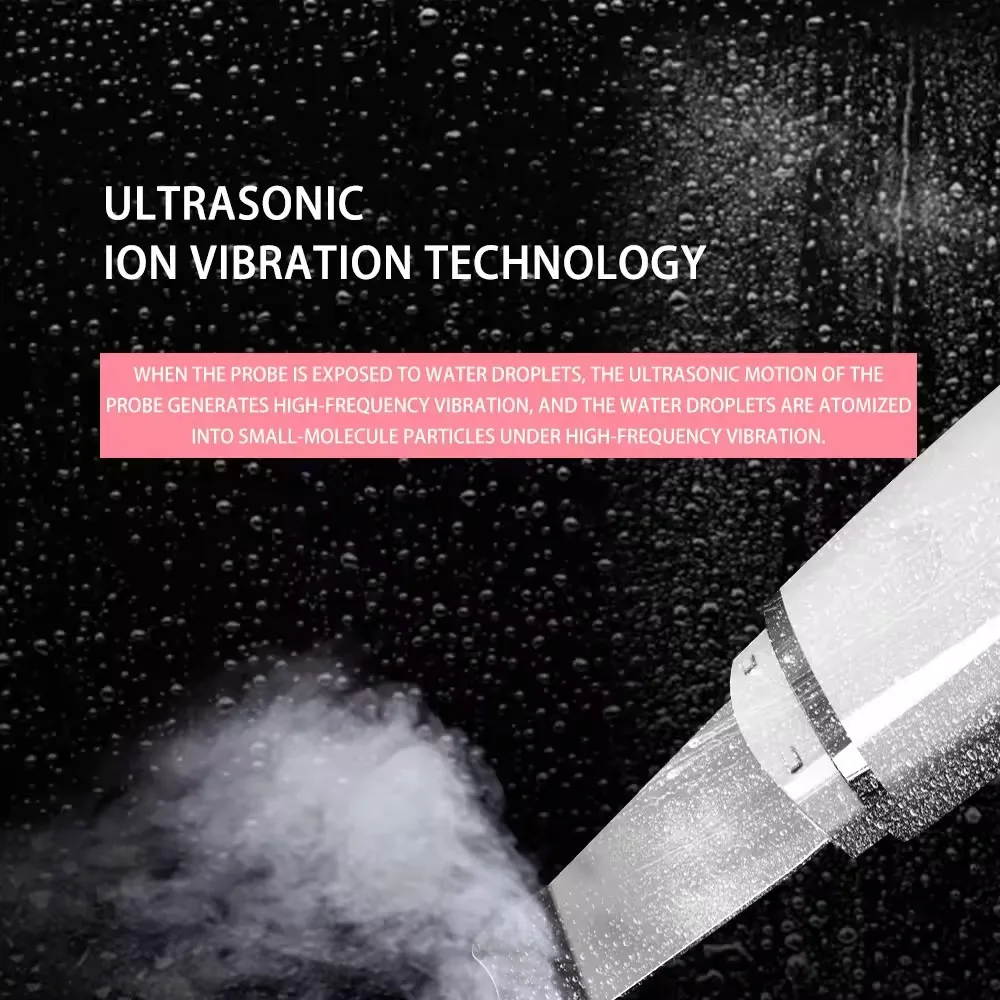 Ultrasonic Beauty Machine Vibration Face Pore Cleaning Dead Skin Acne Scalpers Blackhead Remover