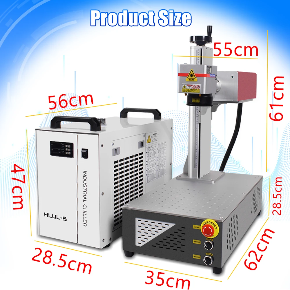 CRS 5w High Efficiency UV Laser Marker 355nm UV Laser Engraving Machine for Metal/ Glass /Wood/ Acrylic/ PVC Cold Water Tanks