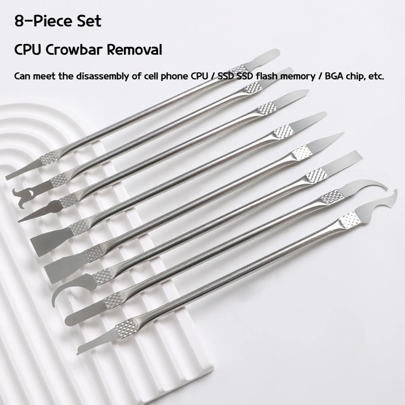 

8-in-1 disassembly pry tool, suitable for repairing mobile phones/CPU disassembly and assembly, etc., hand tool combination set
