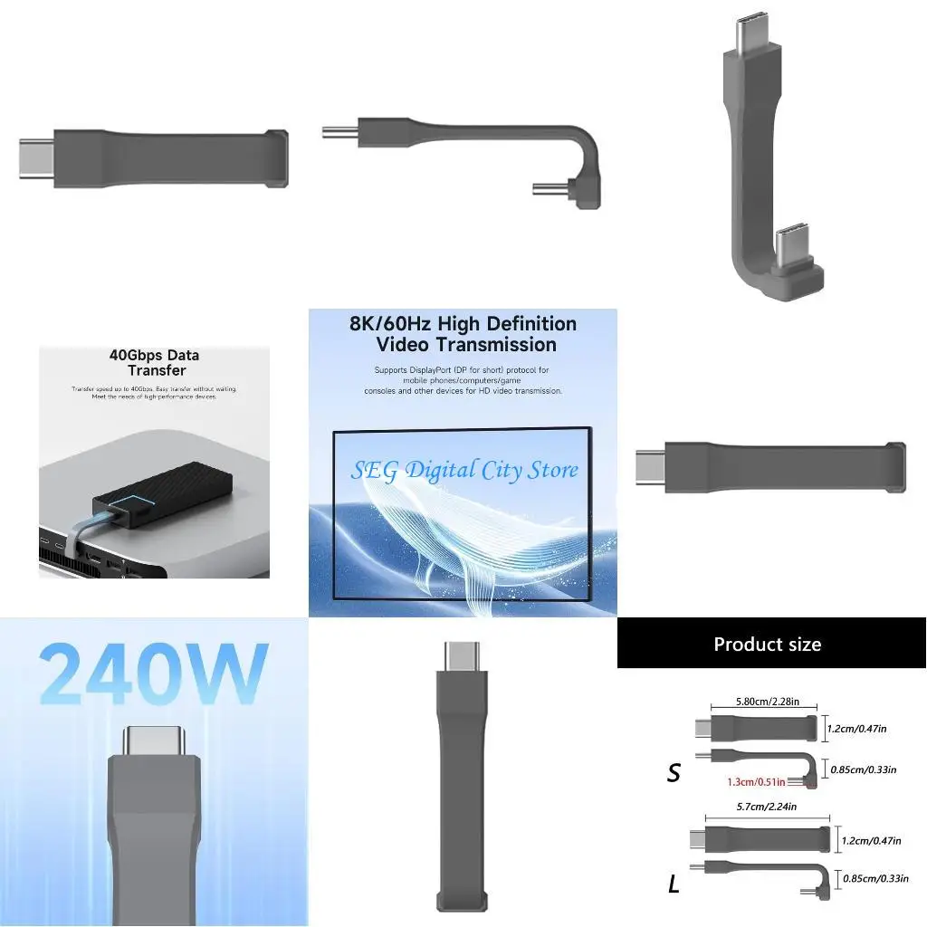

U75B Bend Resistant USB C Flat Charging Cable Data Cord for Tight Space Ensuring Longevity in Car Desks for Multiple Devices