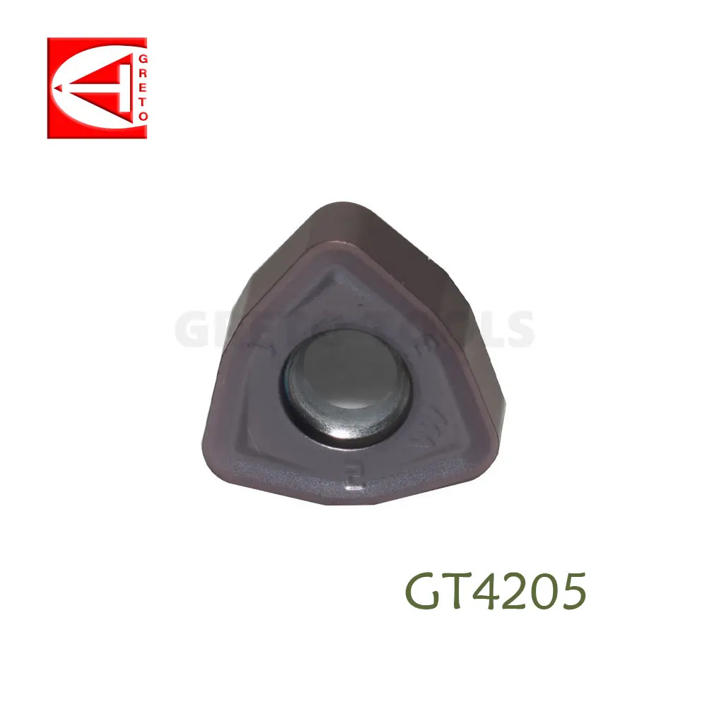 Imagem -04 - Greto-ferramentas de Corte e Fresagem de Carboneto de Tungstênio Inserções para Ferro Fundido de Aço Inoxidável Wnmx09t316znn-mm Gt4201 Gt4202 Gt4205