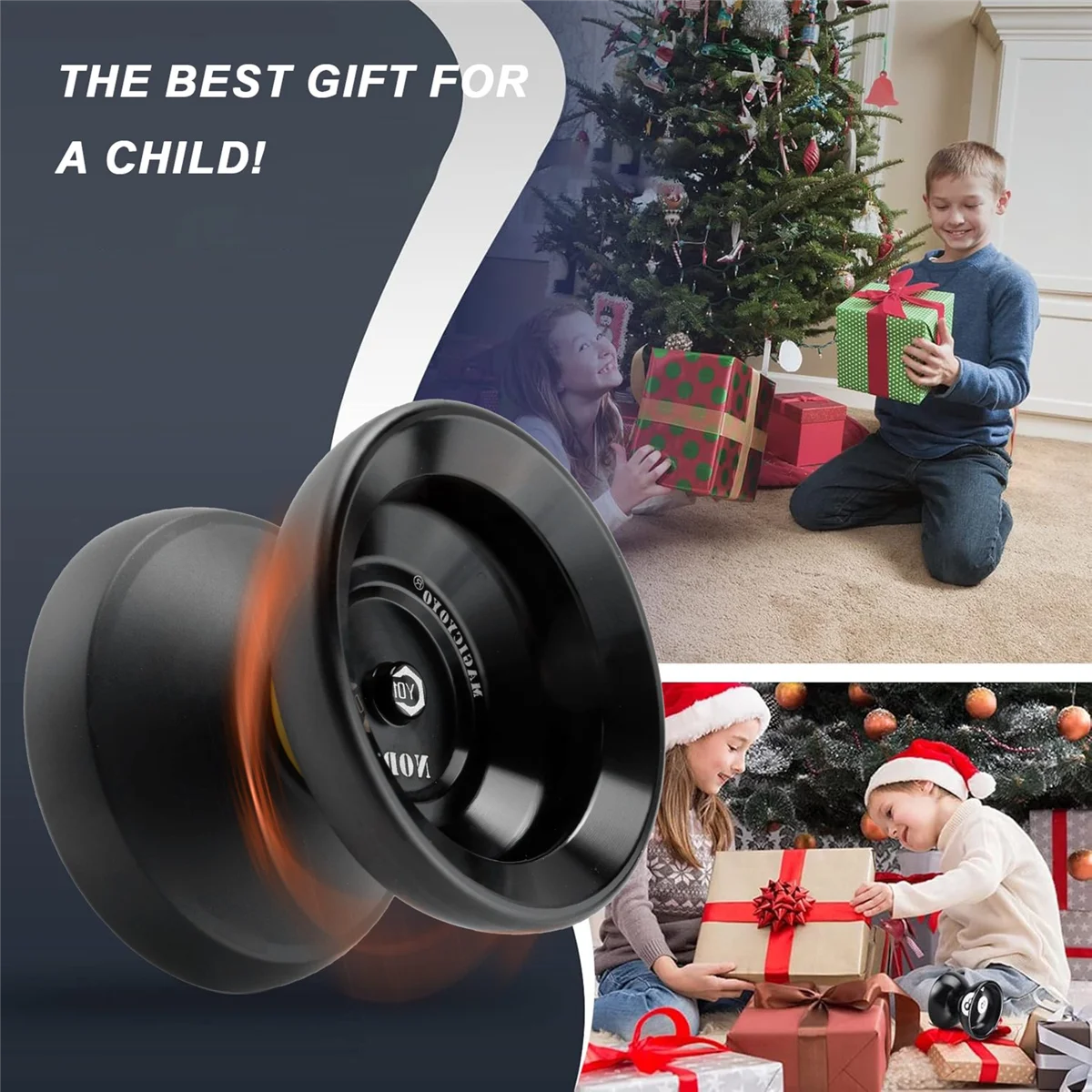 

【Последний шанс!】Magicyo Y01 Yoyos Node Pro, неотзывчивый сплав йо-йо, профессиональное йо-йо (черный)