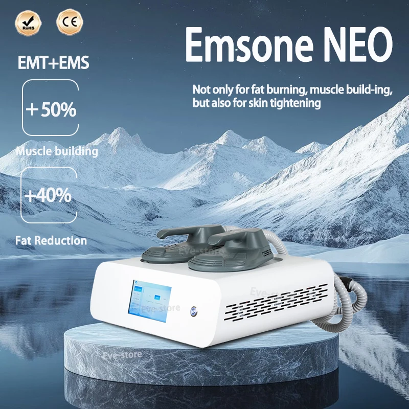 

Технология электромагнитной стимуляции мышц 2025, быстрая резьба Emsone NEO с ручкой на бедре, RF машина для резьбы по мышцах