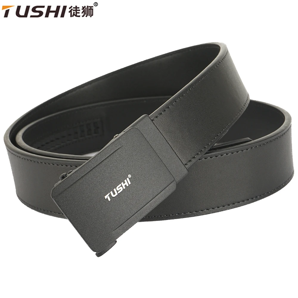 

TUSHI Official Authentic Tactical Belt for Men Leather Belt Alloy Automatic Buckle Jeans Belt Trouser Military Belt Fashion Belt