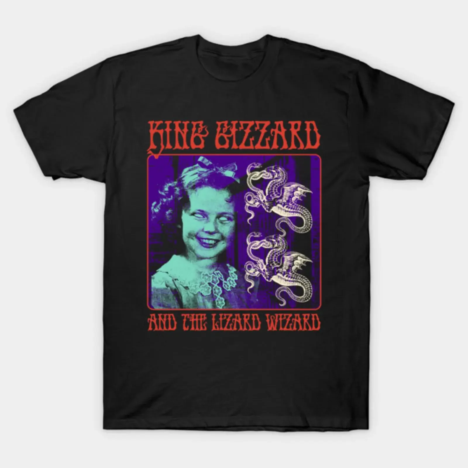 king gizzard and the lizard wizard tribute T Shirt vintage Washed Comfortable designer clothes homme Versatile Stylish fashion
