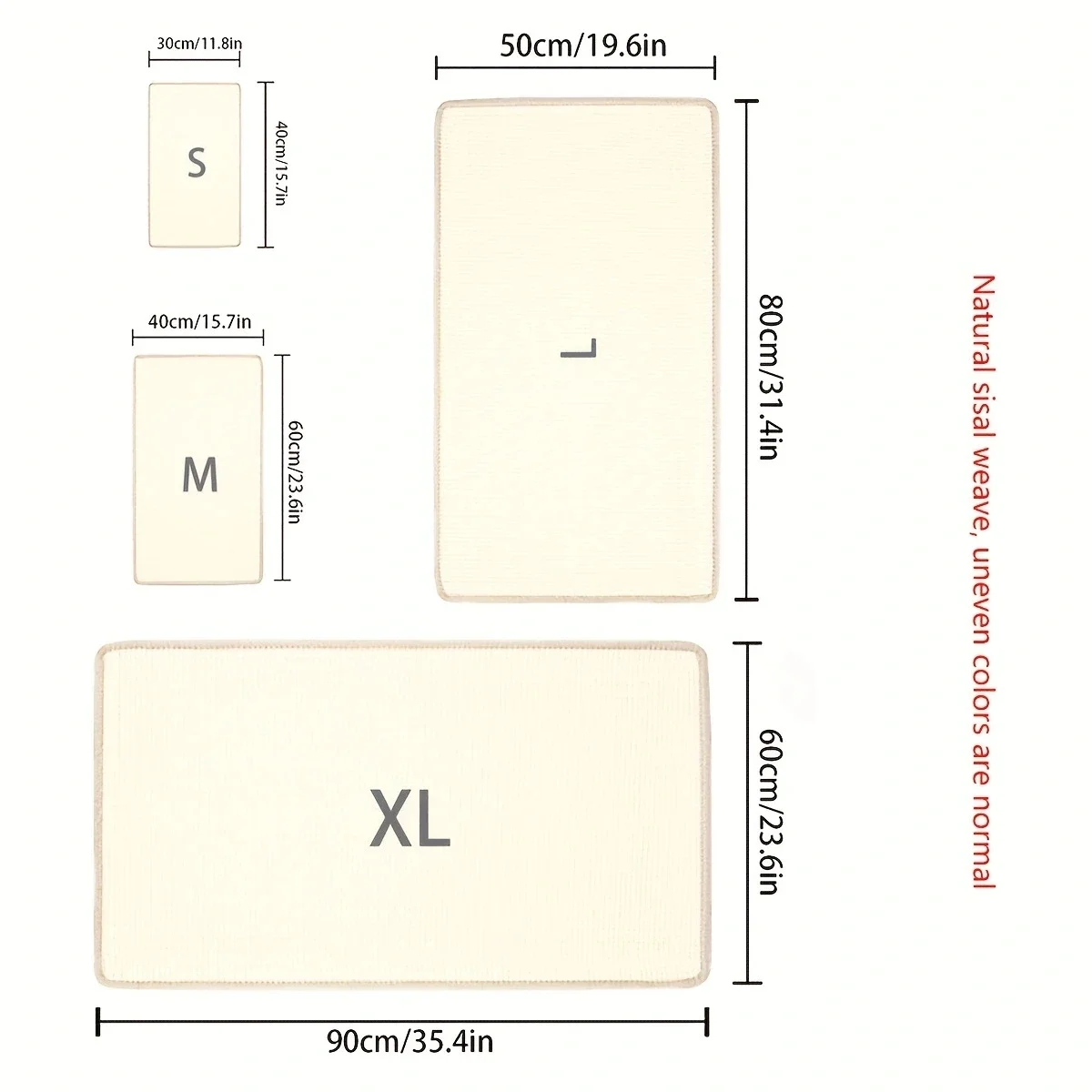 قطعة واحدة - حصيرة خدش للقطط من القنب السيزال، حصيرة حماية للأريكة، لوحة خدش للقطط الأليفة، منتج جديد مبتكر، طحن مخلب القطط
