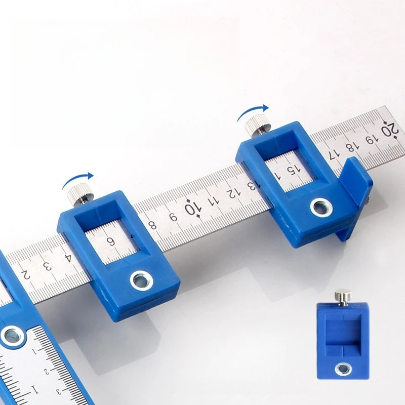 Adjustable Cabinet Hardware Jig Precise Drilling Dowelling Jig Drill Guide Professional Drill Punch Locator Positioning Jig