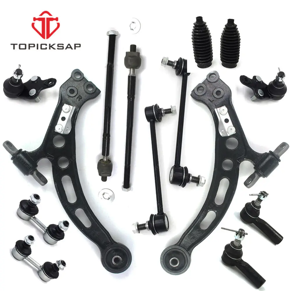 TOPICKSAP 14PCS Front Lower Control Arms Ball Joints Kit Set for Toyota Camry Avalon Lexus ES300 1992 - 1996 48068-33020