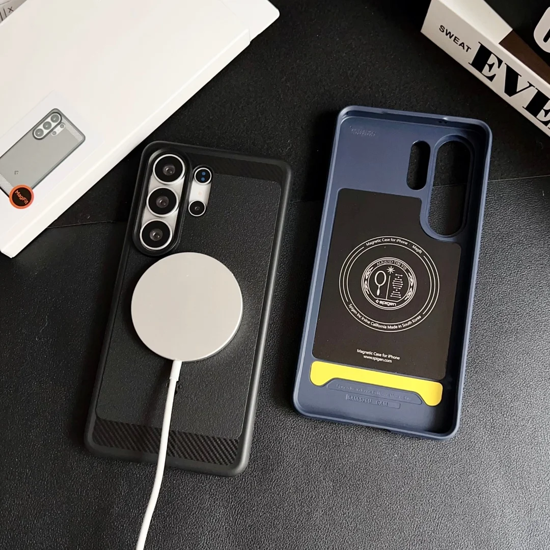 Etui Spigen TPU Matte Magnetic Soft na telefon Samsung Galaxy S26 Ultra S26 Plus S26 z obsługą Magsafe, odporne na wstrząsy, wytrzymałe etui ochronne. — zdjęcie produktu 2
