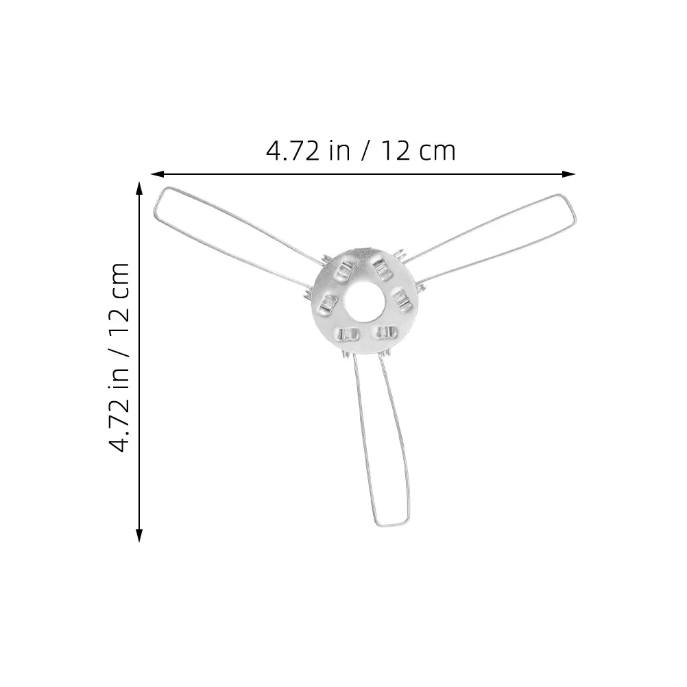 10Pcs Lampshade Spring Clip 3 Fork Bracket Secure Glass Fabric Lampshade Holder DIY Lighting Fixture Components