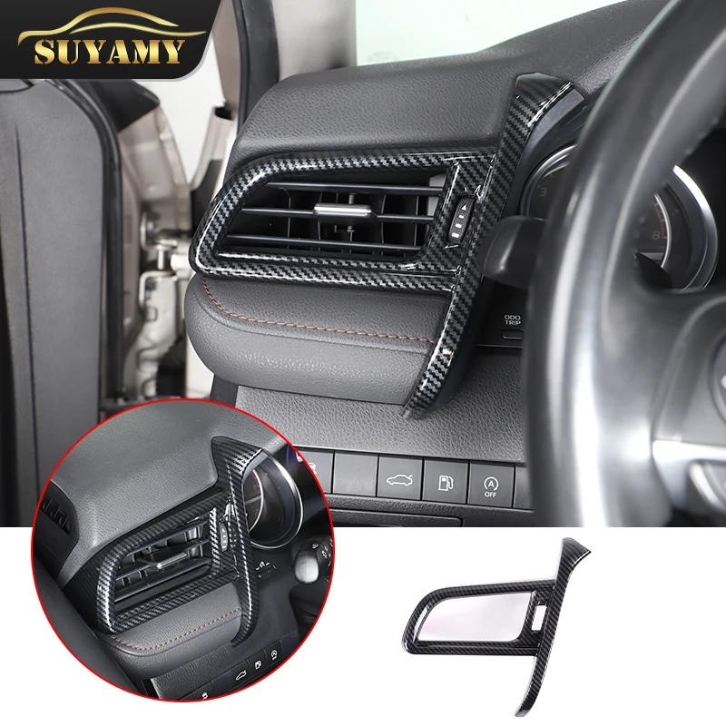 

Carbon Fiber Center Console Main Driving Side Air Outlet Decoration Frame Trim For Toyota Camry XV70 2018-2021 Accessories LHD