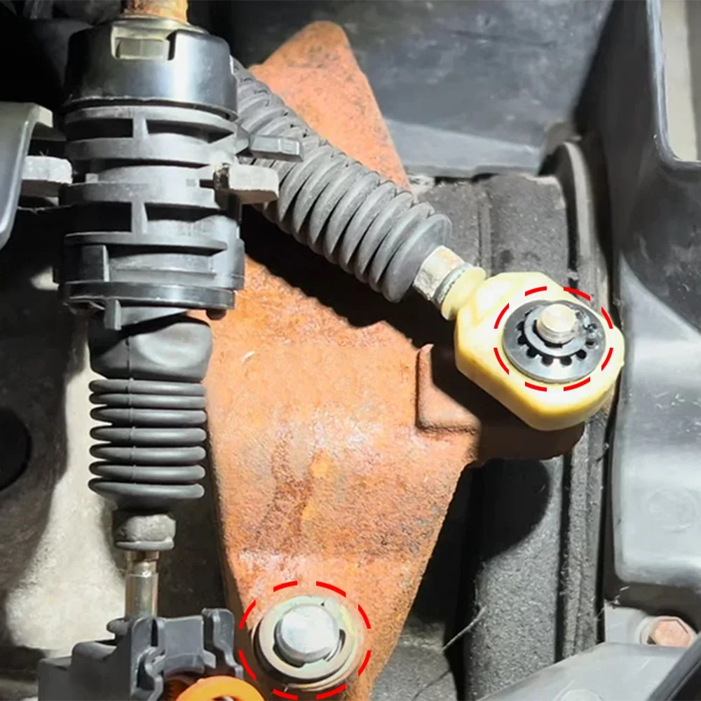 3 pz Shifter Boccola del Cavo Per Ford Fiesta Focus Fusion C-Max Manuale Del Cambio Selettore Leva di Collegamento Estremità Pivot Manicotto Clip
