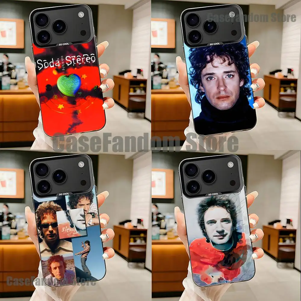 

Singer G-Gustavo Cerati For iPhone 17,16,15,14,13,12,11,Pro,MAX Black Candy Matte Cover