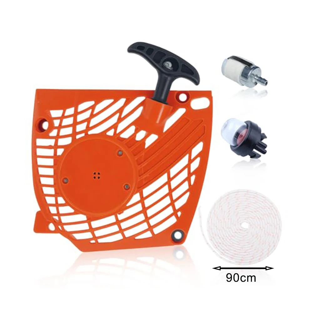 /For /Recoil /Starter Assembly Kit With Rope Fuel Filter For Primer Bulb For For Echo CS370 CS400 CS420ES Chainsaw Parts A051000