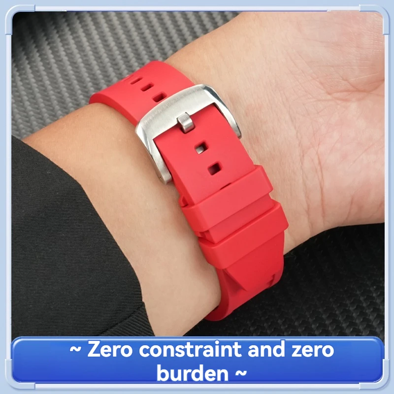 ملحقات ساعة رياضية مقاومة للماء لساعة سامسونج الذكية جالاكسي ساعة الترا/7 حزام فلوروروبر أوشن الترا استبدال حزام