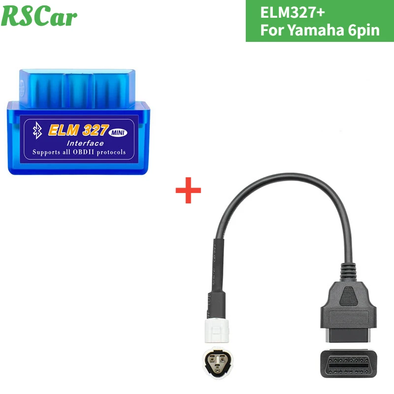 Best ELM32716pin Universal OBD2 with motorcycle diagnostic cable for Honda/Yamaha other IV motorcycle ECU fault detection tools