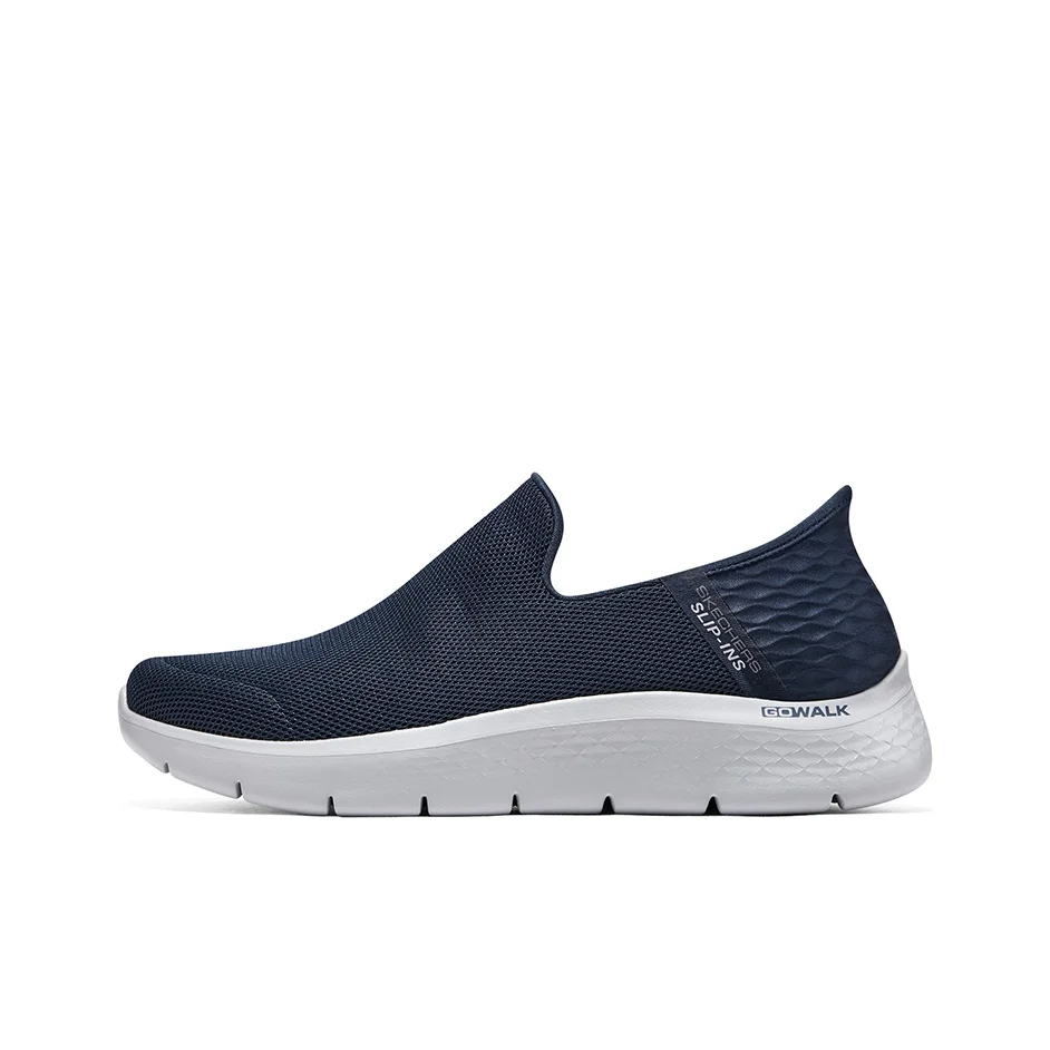 Skechers Slip Ins Walking Shoes Men's Low Top Blue/White 216491-NVY