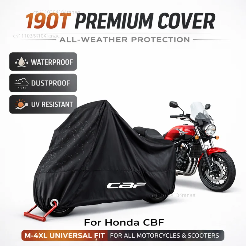 

For Honda CBF CBF125 CBF190R CBF500 CBF600 CBF1000 190T Motorcycle Cover Waterproof Dustproof UV Protection All Season
