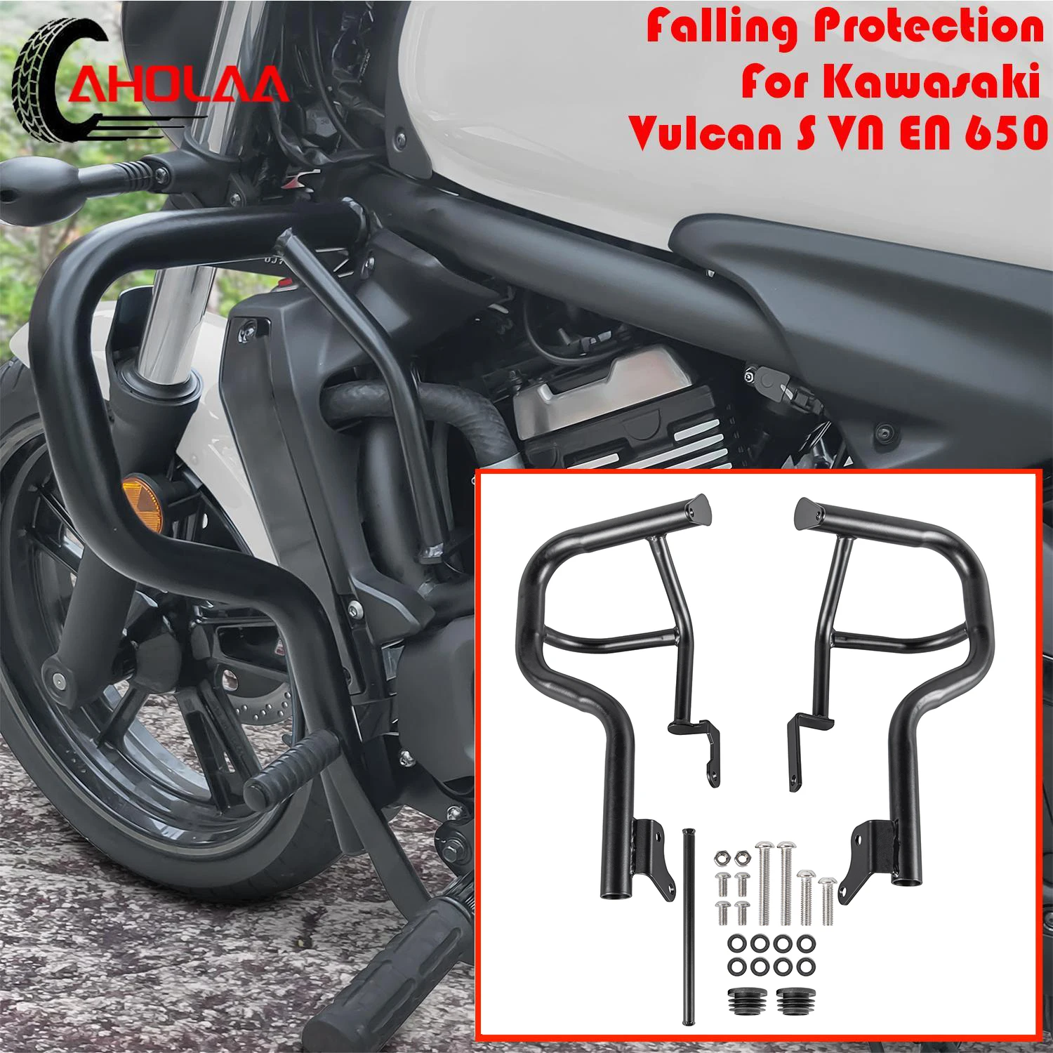 

For KAWASAKI VN650 Vulcan S VN 650 EN650 2015-2023 Motorcycle Engine Guard Highway Crash Bar Stunt Cage Protector 2016 2018 2020