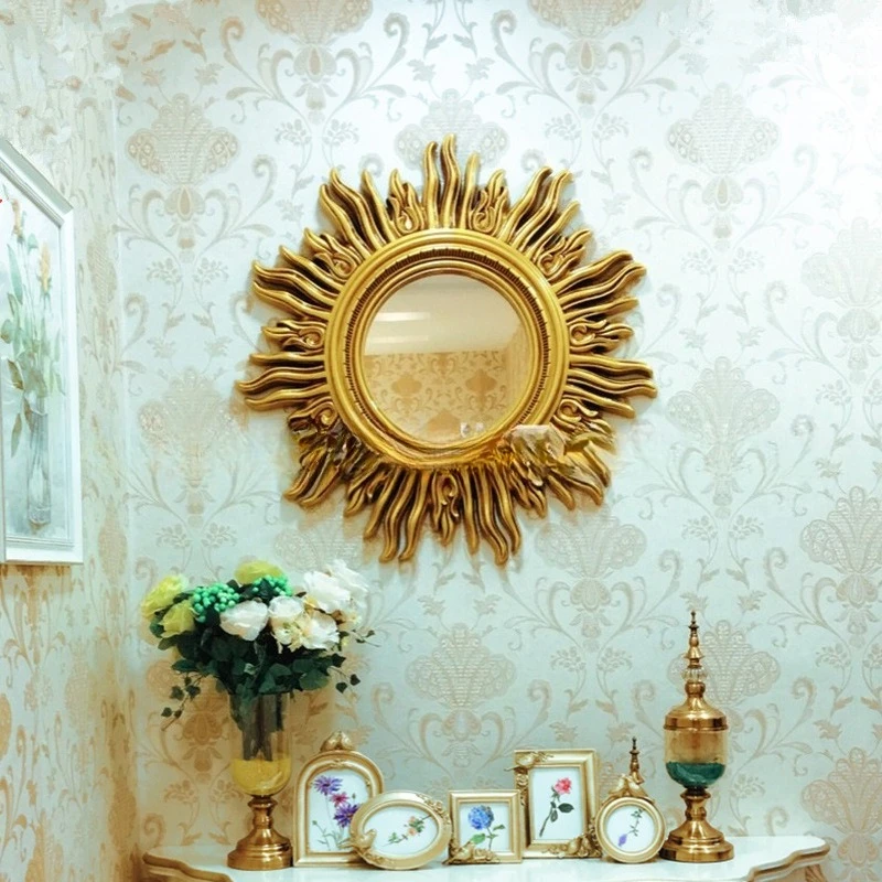 

Sunglasses wall hanging decorative mirror living room entrance fireplace mirror French background wall decoration frame